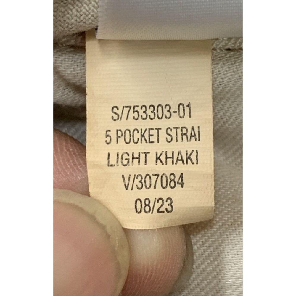 Old Navy Men’s Pants Light Khaki Straight Built In Flex Beige Five Pocket  40X30 - Picture 3 of 14